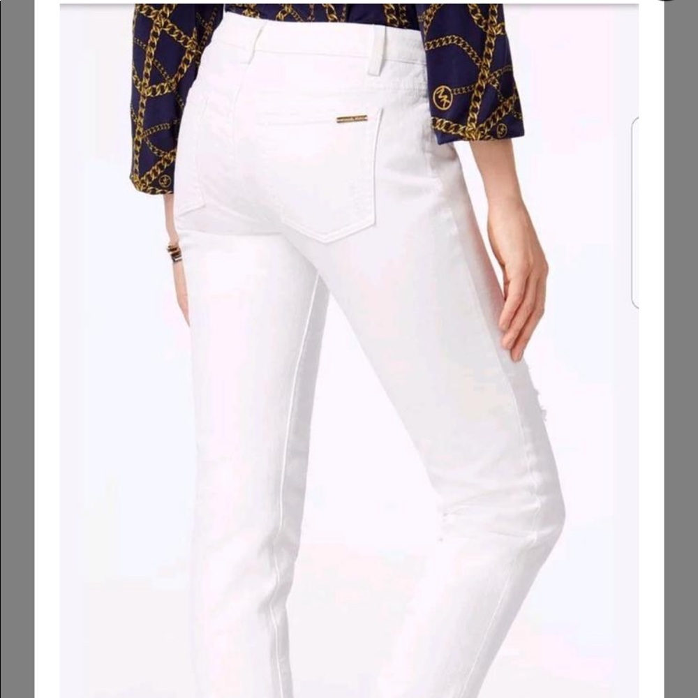 white michael kors jeans